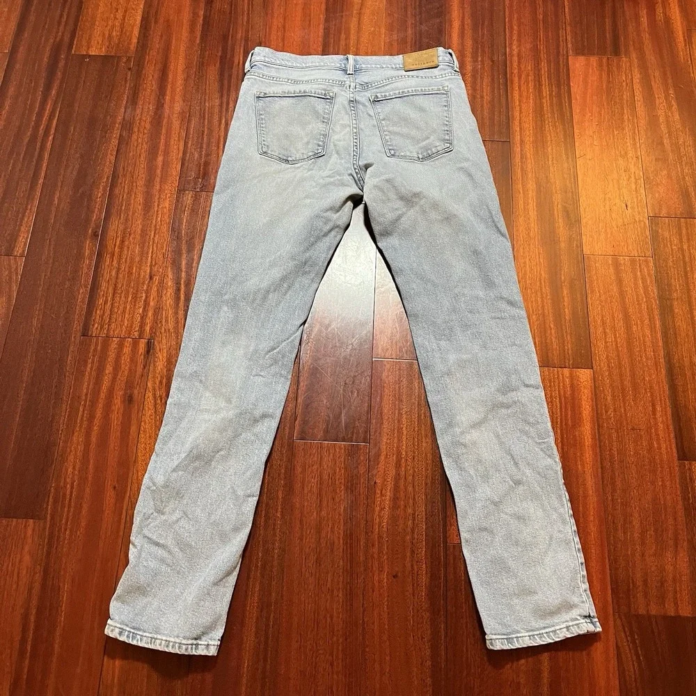 Mott & Bow Jeans Mens 33x34 TRUE TO SIZE Blue Light Wash Slim Stretch Grunge